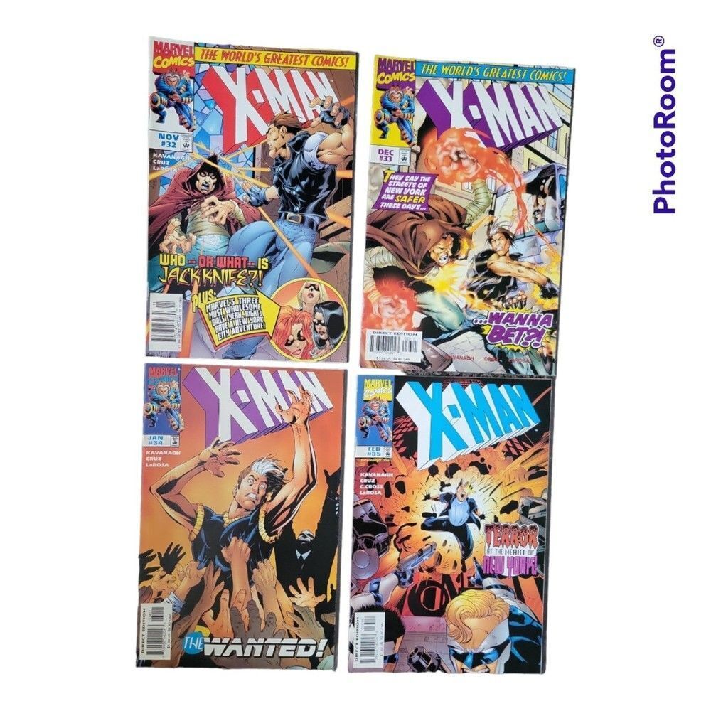 MARVEL XMAN Comic Bundle x4 (#32-#35)